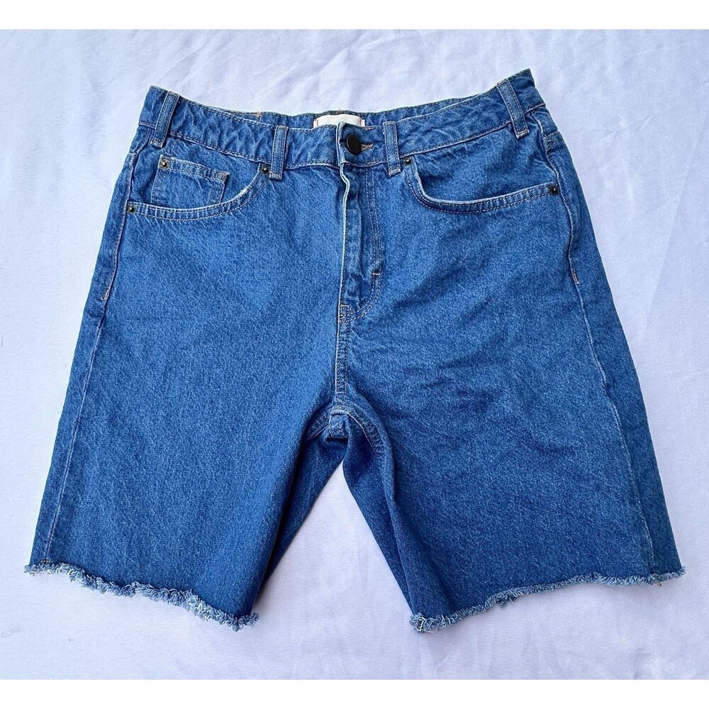 BDG Urban Outfitters Women’s Denim Cutoff Shorts Sz 28 Blue Raw Hem 100% Cotton
